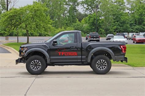 If it was me and i owned a regular cab i would lower it slightly, put the factory sport 20's on it and try to find a set of led. Spied! Single Cab Ford F-150 Raptor Caught Testing...Or Is ...