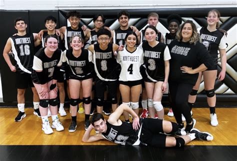 northwest co ed volleyball finishes regular season undefeated earns 1 seed heading into
