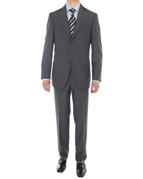 Mens Charcoal Modern Fit Suits By Luciano Natazzi Fashion Suit Outlet