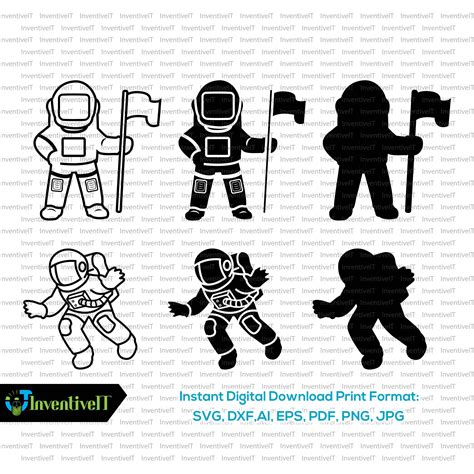 Space Svg Astronaut Svg Space Silhouette Svg Cut Files Etsy The Best