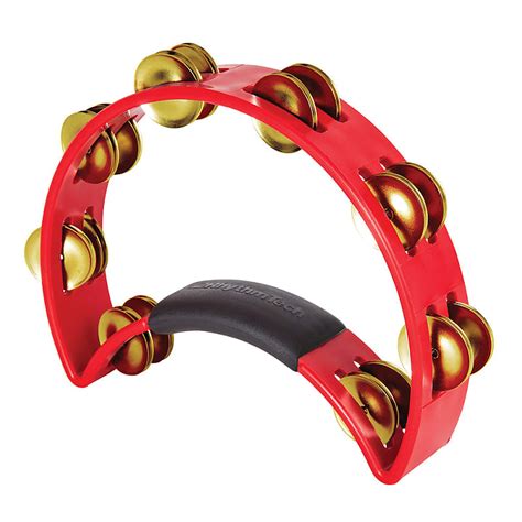 Rhythm Tech Original Tambourine Polished Brass Jingles Reverb