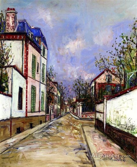 Maurice Utrillo Suburban Street Oil Painting Reproductions For Sale