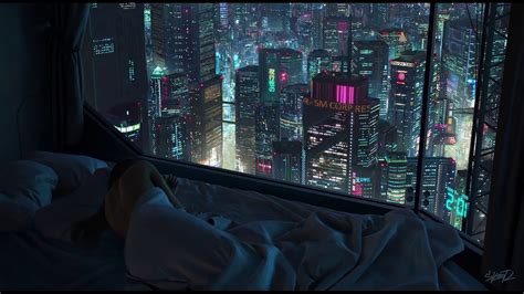 Photo and price review on hotelslike. Cyberpunk Ambience - Apartment View (loop + music) - YouTube