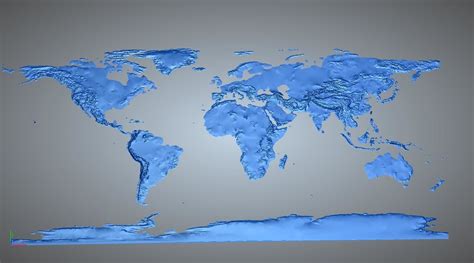 3d Print Model World Map Cgtrader
