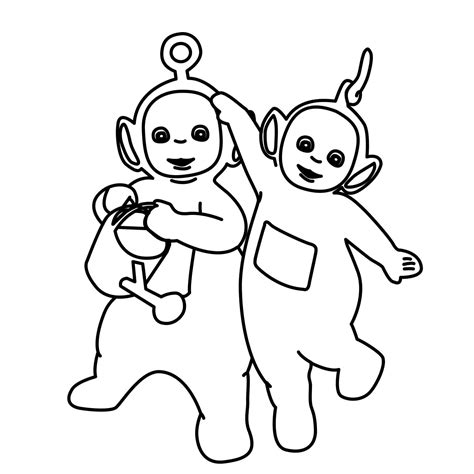 Po And Laa Laa From Teletubbies Coloring Page Download Print Or Color Online For Free