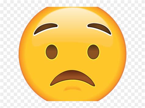 Worried Emoji Copy Paste Qualvolles Gesicht Emoji 8 Papierteller