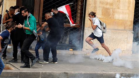 Beirut Riot Police Fire Tear Gas At Protesters As Anger Grows Over Port Explosion World News