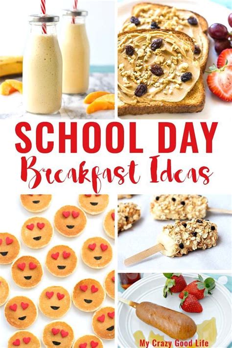 School Day Breakfast Recipes Easy Kids Breakfast Breakfast Recipes