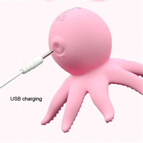 Wnlunmrclk Cute Cartoon Little Octopus Breast Pump Female Masturbation Device Vibrating Egg