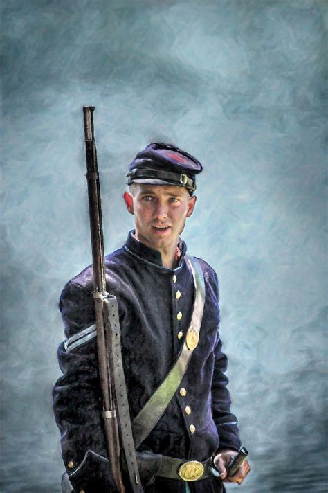 Burnside ambrose burnside, the union general, was a major player on the civil war stage from the first clash at bull run until the final summer of the war. Portrait Of A Young Union Civil War Soldier by Randy Steele