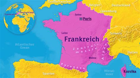 Die städte von frankreich auf der karte. Frankreich Karte Kinder | Karte Europa