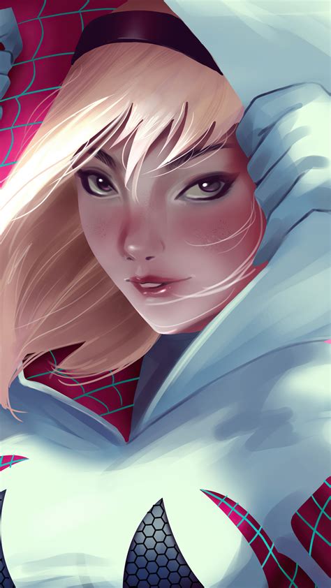 1080x1920 Gwen Stacy Illustration Iphone 76s6 Plus Pixel Xl One