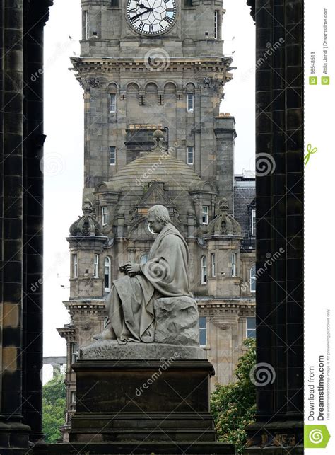 Sir Walter Scott Monument Edinburgh Scotland Stock Image