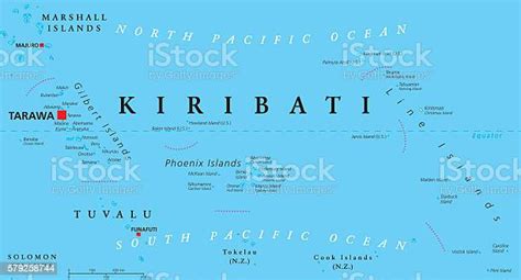 politische karte von kiribati stock vektor art und mehr bilder von kiribati kiribati karte
