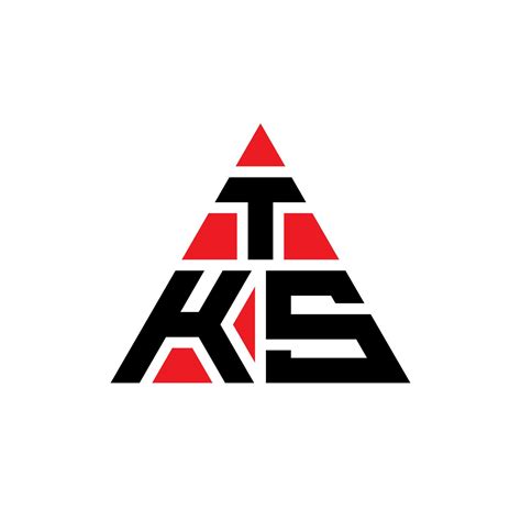 Tks Triangle Letter Logo Design With Triangle Shape Tks Triangle Logo