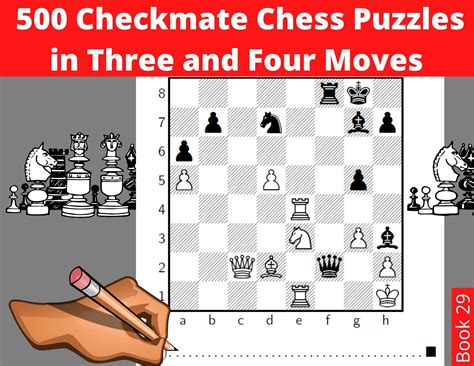 500 Chess Checkmate Puzzles In Three And Four Moves Printable Etsy In
