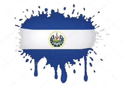 Bocetos De Bandera De El Salvador Vector De Stock