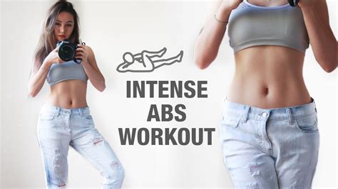 Intense Abs Workout Routine 10 Mins Flat Stomach Exercise Youtube