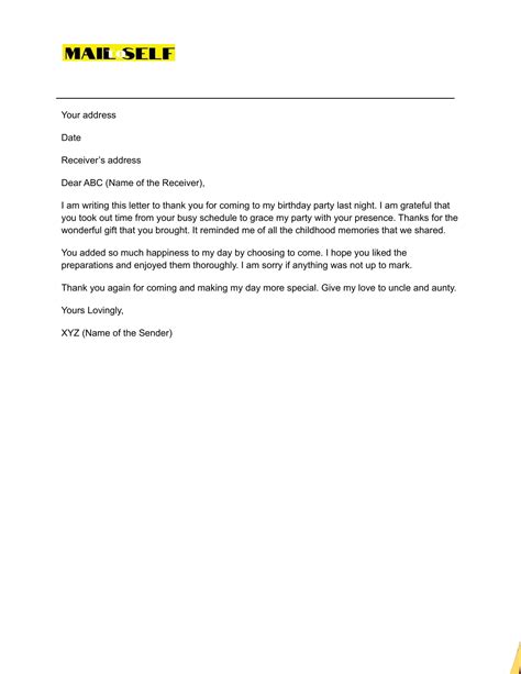 Thank You Letter To Friends How To Templates And Examples Mail To Self