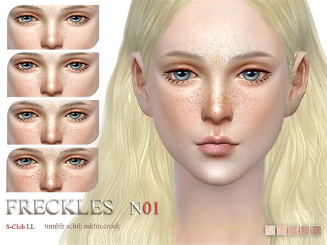 The Sims Resource S Club Ll Ts4 Freckles 01（f）