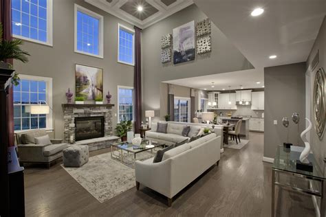 Spacious family room at Hamlet Meadows in Canton, Mich. | New home