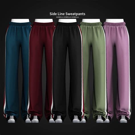 The Sims 4 Side Line Sweatpants At Gorilla The Sims Book