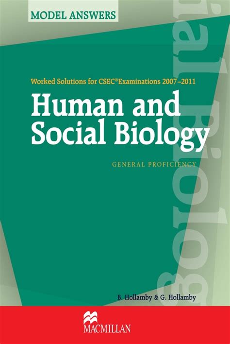 Worked Solutions For Csec® 2007 2011 Human And Social Biology By Brian