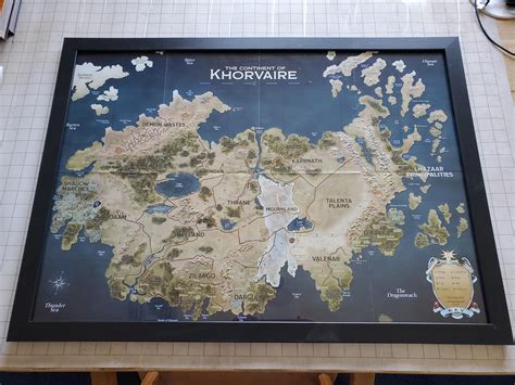 Framed My Map Of Khorvaire Reberron