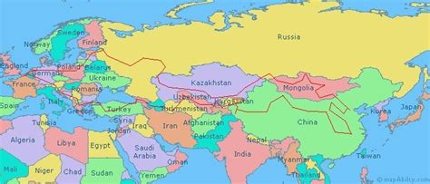 Map Of Europe And Asia United States Map Europe Map Images