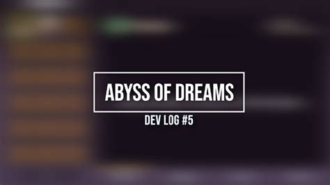 Dev Log5 Abyss Of Dreams Ui For Skill Panel For Characters Youtube