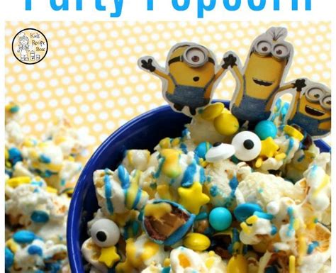 Minions Party Popcorn Fun Minions Party Idea Kids Recipe Box