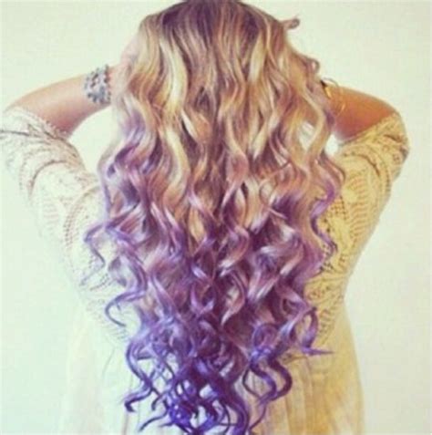 Purple Dip Dyed Hair Hair Pinterest