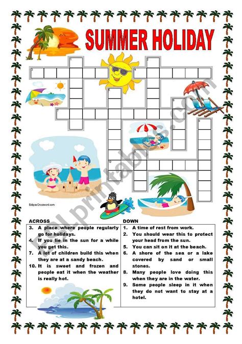 My Summer Vacation Worksheet Education Com Summer Vacation Mini Pack