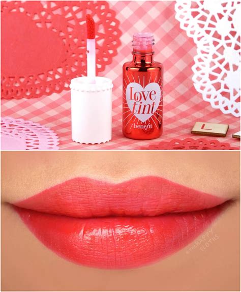 Benefit Cosmetics Lovetint Lip And Cheek Stain Review And Swatches
