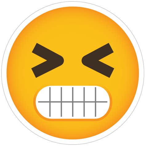 Phone Emoji Sticker Angry Grinding Teeth