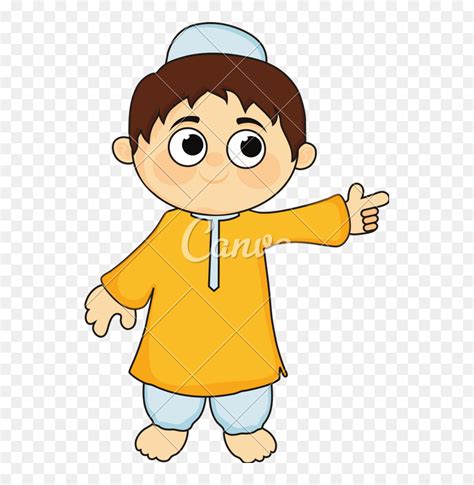 Illustration Of Cute Little Muslim Boy Cute Muslim Boy Cartoon Hd