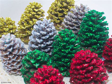 20 Diy Glitter Pine Cones