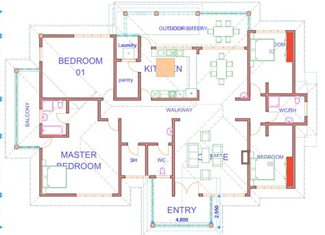 2 Bedroom Apartment Floor Plans In Kenya