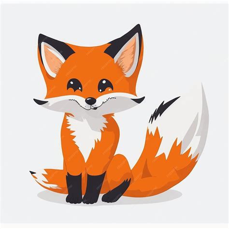 Premium Vector Cute Fox Cartoon Vector