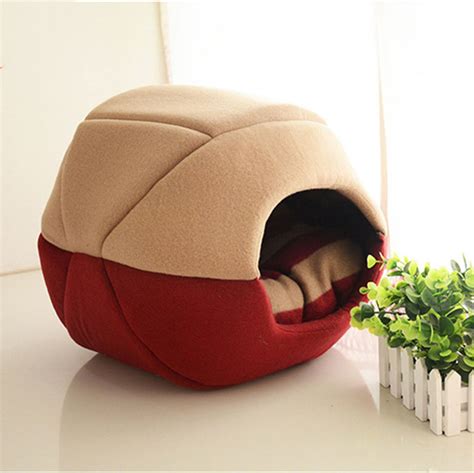 2 Uses Foldable Soft Warm Pet Cat Bed Dog Bed For Dogs Cave Etsy