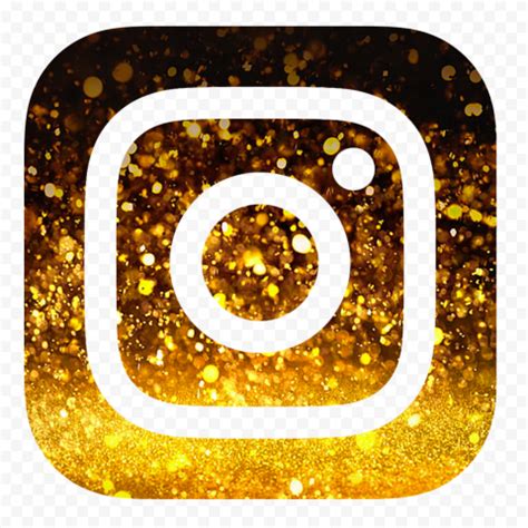 Hd Aesthetic Black Gold Glitter Instagram Logo Icon Png Citypng Sexiz Pix