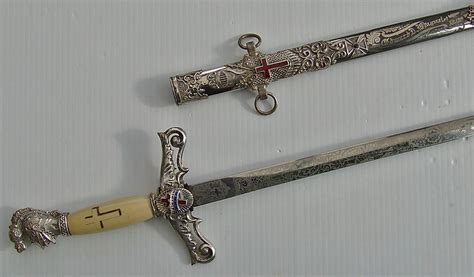 Sold Antique American Masonic Knights Templar Lodge Sword