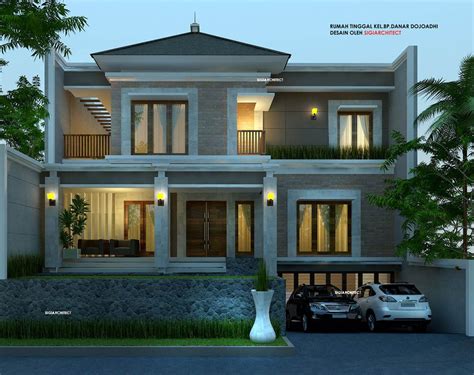 Rumah mewah modern glass house 2 lantai. Desain Rumah Bali Modern Semi Basement | Rumah mewah ...