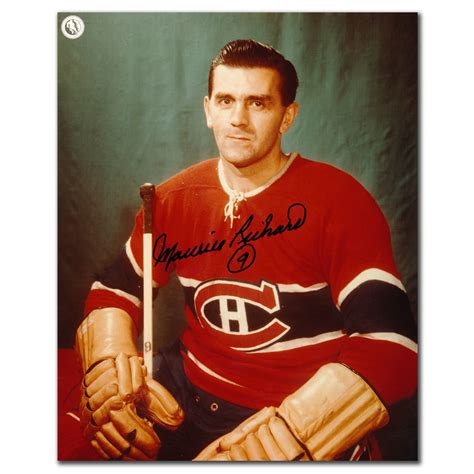 Maurice Richard Montreal Canadiens Autographed 8x10 Nhl Auctions