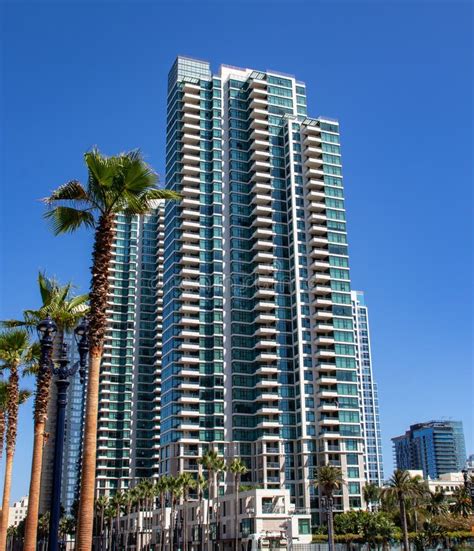 Tall Buildings Along The Streets Of San Diego Stock Image Image Of