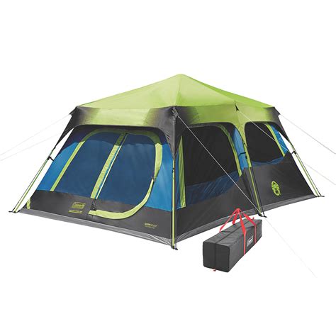 Spend 10 minutes setting up one of our 3 person tents made to protect you from the elements so you can spend more time enjoying the outdoors. Coleman® 10-Person Dark Room™ Cabin Camping Tent with ...