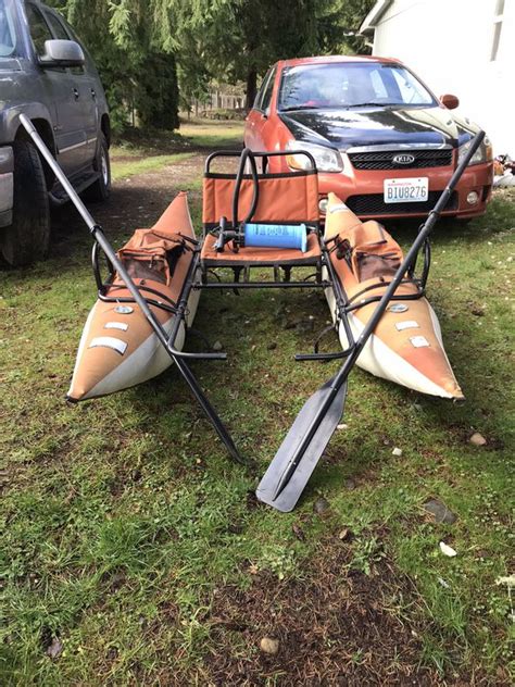 8 Pontoon Boat With Oars For Sale In Eatonville Wa Offerup