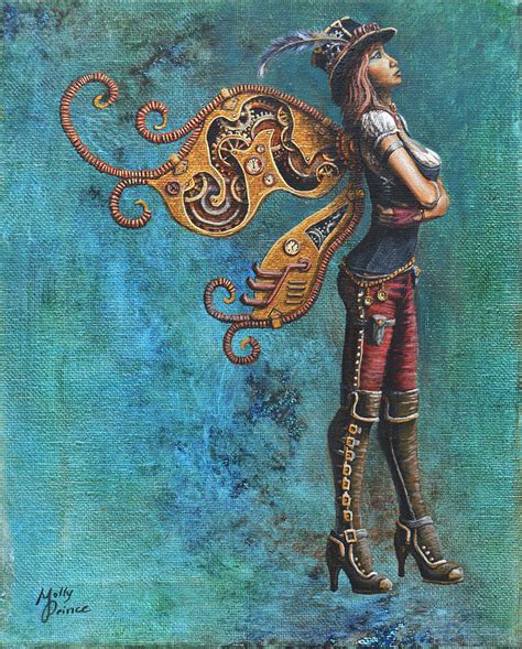 Steampunk Fairy Painting By Molly Prince
