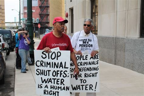 Protesters Decry Detroit Residential Water Shutoffs