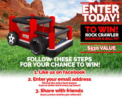 Win This Rock Crawler Bounce House Thrifty Momma Ramblings